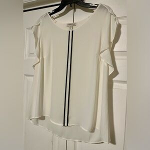 Coldwater Creek White Flutter Sleeve Blouse – XL (16)